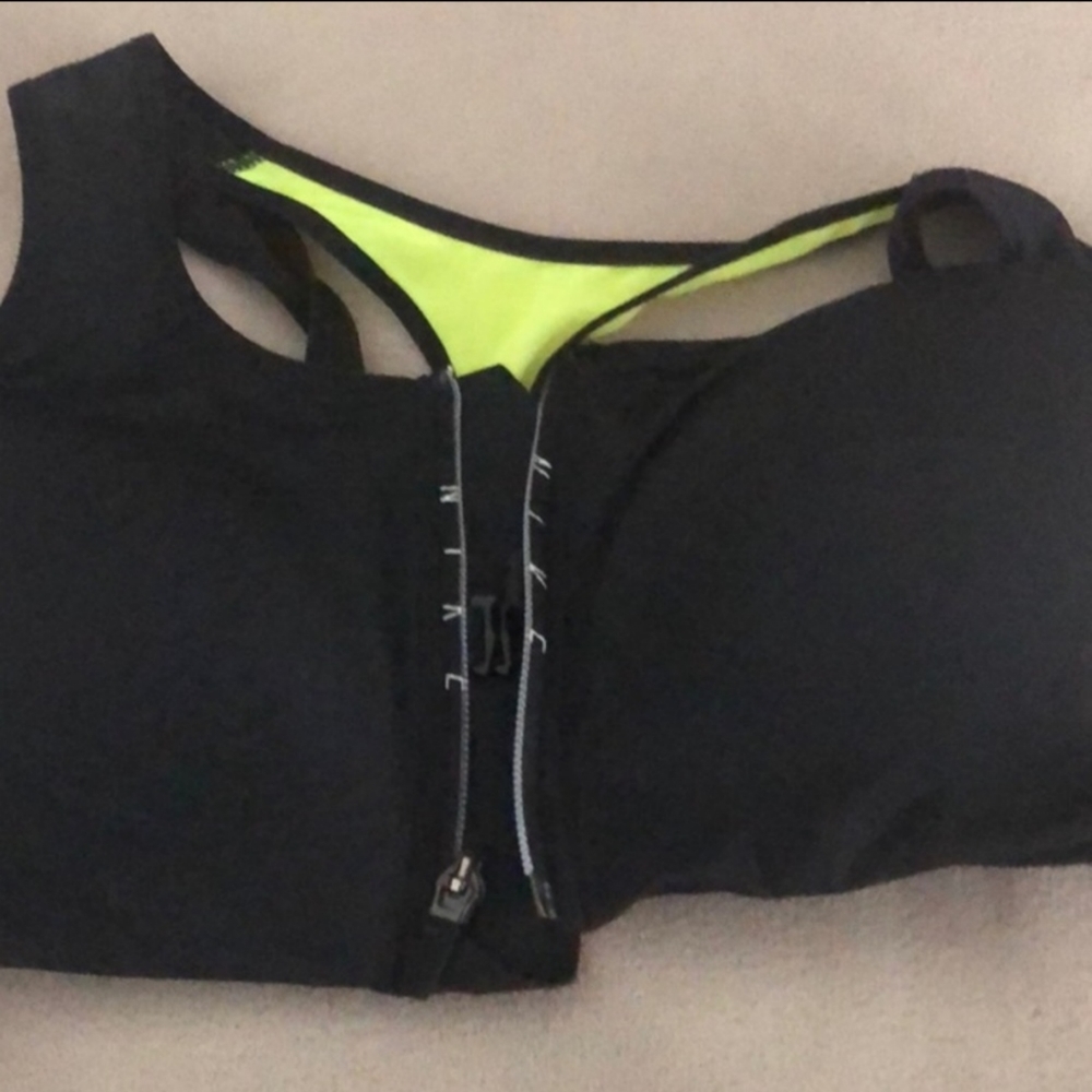 Nike zip up bra